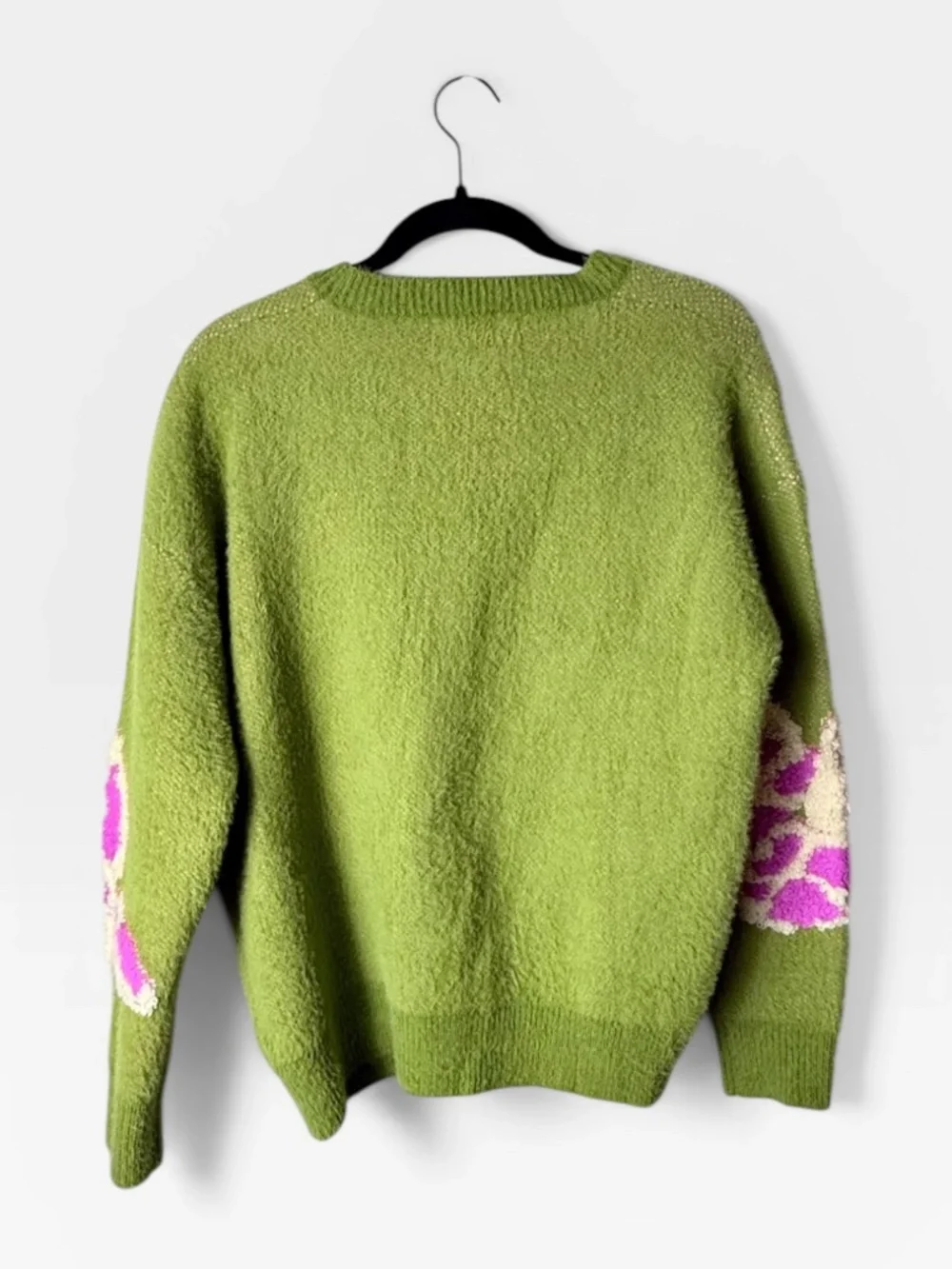 FRNCH Paris Ulyssia Floral Sweater in olive green Size Medium (M) - Picture 2 of 5